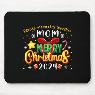 Merry Christmas 2024 Xmas Family Group Matching Pa Mouse Mat