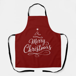 Merry Christmas 2025 Gift Funny Xmas Holiday Apron