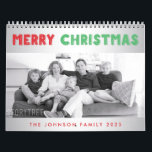 Merry Christmas 2025 Photo Calendar<br><div class="desc">In silver Merry Christmas photo calendar for 2025 (January - December) you can find a lot of pictures of cute kids and their families. But you can easily replace these photo with your and make your unique and special calendar with your kids, family members or anything you love the most....</div>