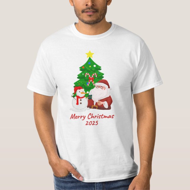 Merry Christmas 2025 T shirt design: (Front)