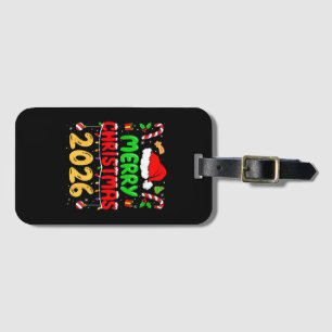 Merry Christmas 2026 Family Matching Costume Santa Luggage Tag
