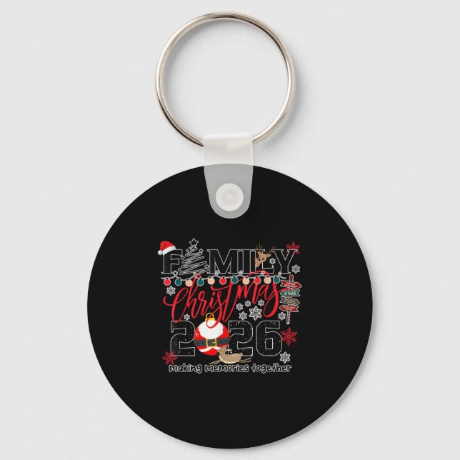 Merry Christmas 2026 Women, Men Shirt  Key Ring (Front)