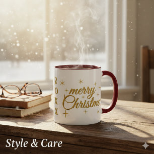 Merry Christmas 20XX 11 Oz Holiday Combo Mug Set