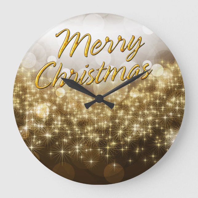 Merry Christmas 22 Wall Clock Options (Front)