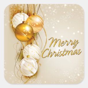 Merry Christmas 23 Options Square Sticker
