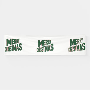 Merry Christmas 2.5x10 Vinyl Banner