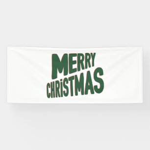 Merry Christmas 2.5x6 Vinyl Banner