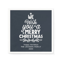 Merry Christmas 2 photo gold Foil Holiday postcard