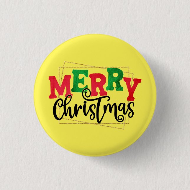 Merry Christmas  3 Cm Round Badge (Front)