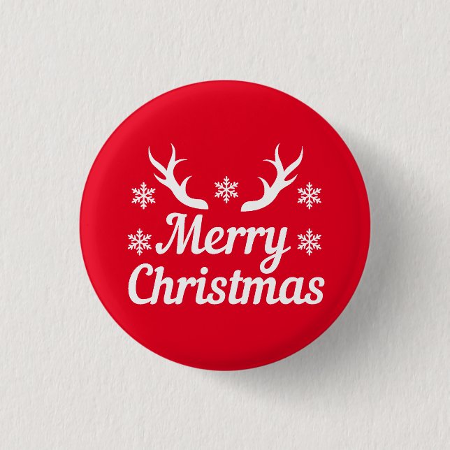 Merry Christmas  3 Cm Round Badge (Front)