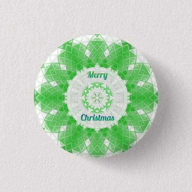 Merry Christmas 3 Cm Round Badge (Front)