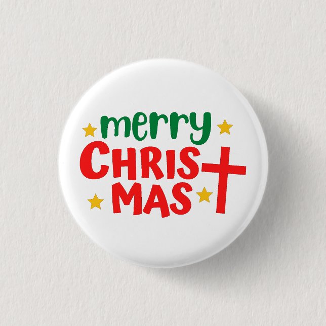 Merry Christmas   3 Cm Round Badge (Front)