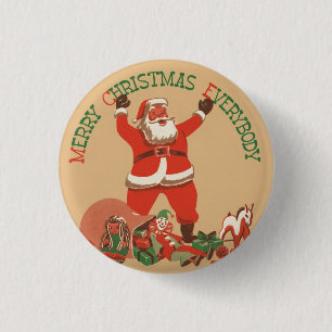 Merry Christmas 3 Cm Round Badge