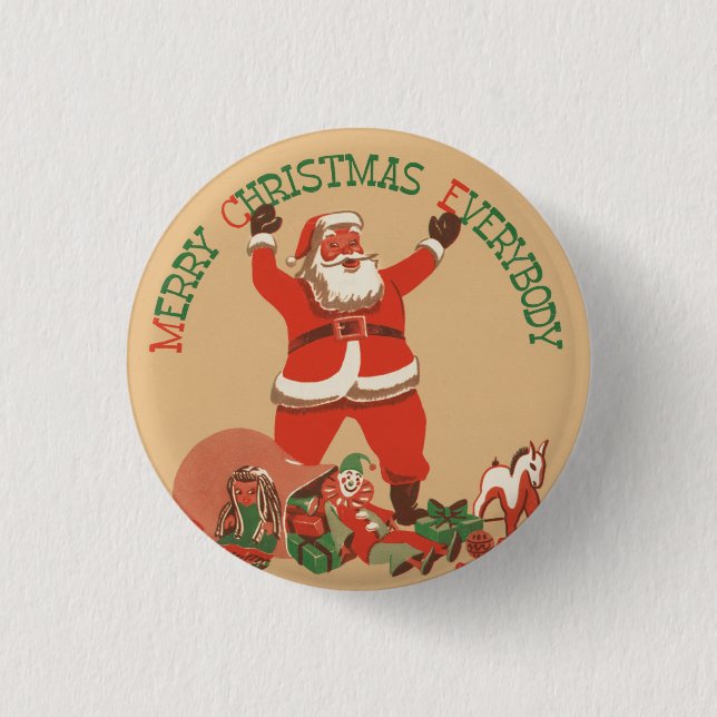 Merry Christmas   3 Cm Round Badge (Front)