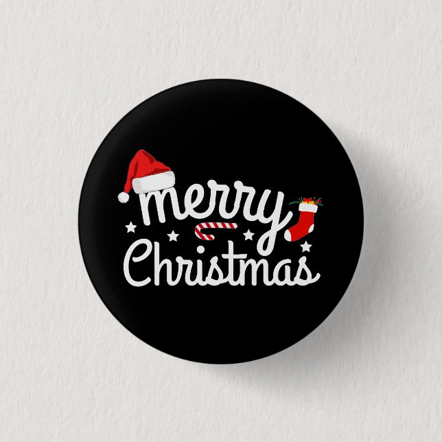 Merry Christmas  3 Cm Round Badge (Front)