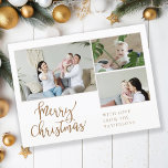 Merry Christmas! 3 - Photo  Holiday Postcard<br><div class="desc">Merry Christmas! Customer specific, 3- photo holiday postcard.</div>