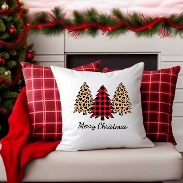 Merry Christmas 3 tree prints, Pillow Print. (Creator Uploaded)
