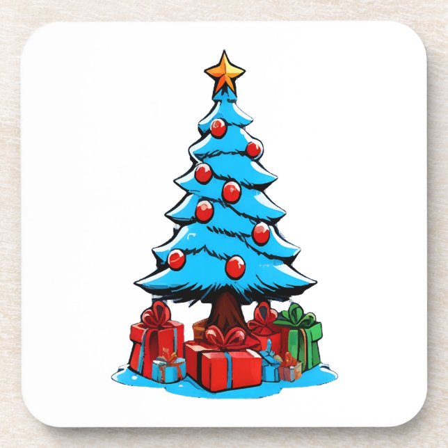 Merry Christmas 3D Coaster (Front)