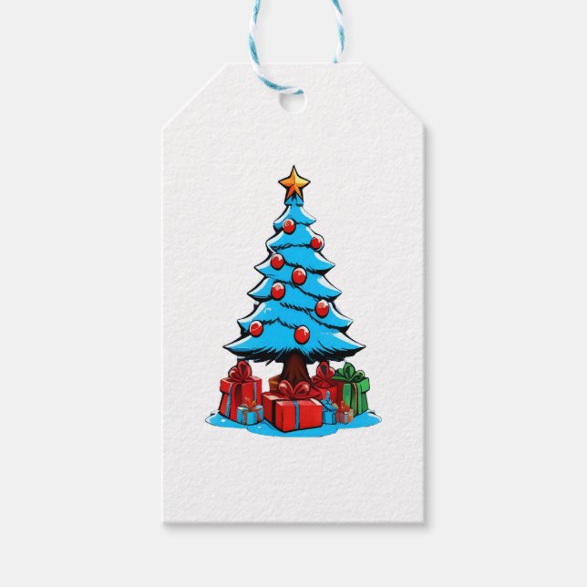 Merry Christmas 3D Gift Tags (Front)