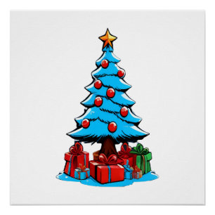 Merry Christmas 3D Poster