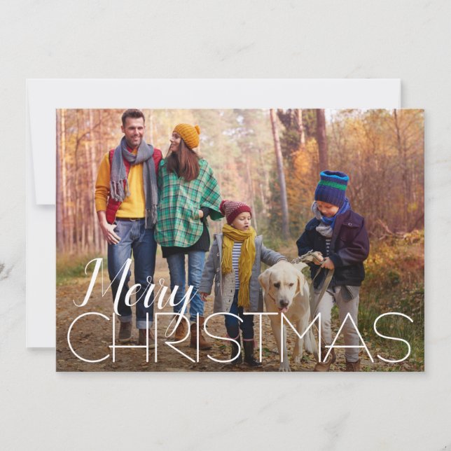 Merry Christmas 4 Photo  Holiday Card (Front)