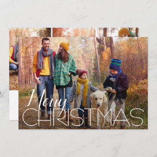 Merry Christmas 4 Photo Holiday Card