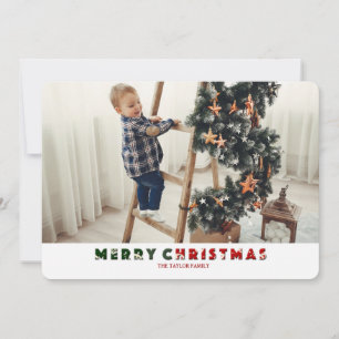 Merry Christmas 4-Photo Holiday Card