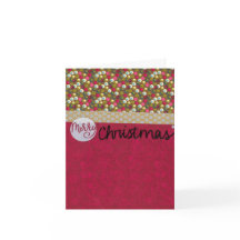 Merry Christmas 4" x 5.6" blank card
