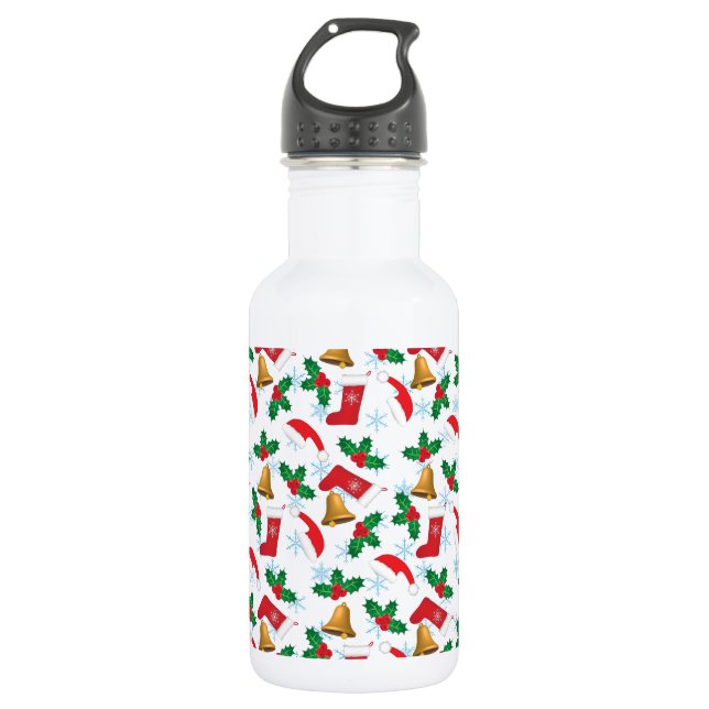 Merry Christmas 532 Ml Water Bottle (Front)