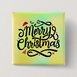 Merry Christmas-61039 15 Cm Square Badge