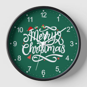 Merry Christmas-61039 Clock