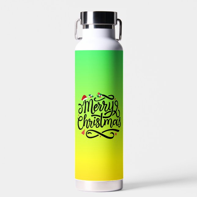 Merry Christmas-61039 Water Bottle (Front)