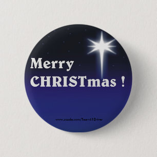 Merry CHRISTmas ! 6 Cm Round Badge