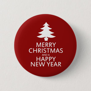Merry Christmas 6 Cm Round Badge
