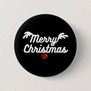 Merry Christmas 6 Cm Round Badge