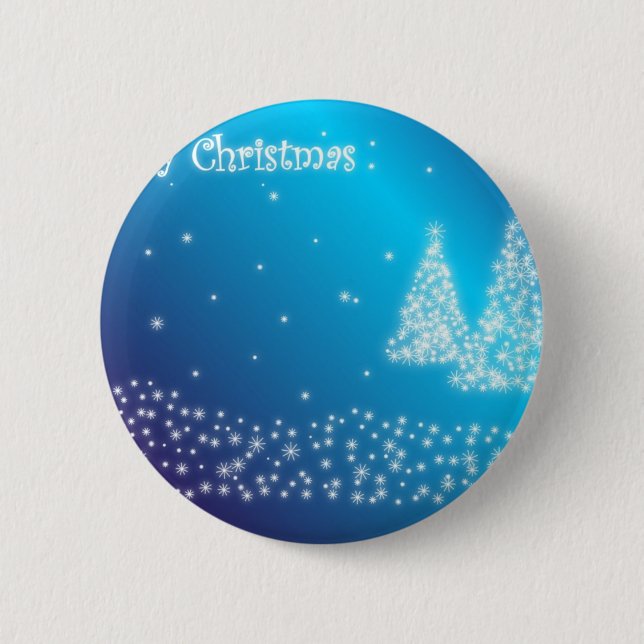 Merry Christmas 6 Cm Round Badge (Front)