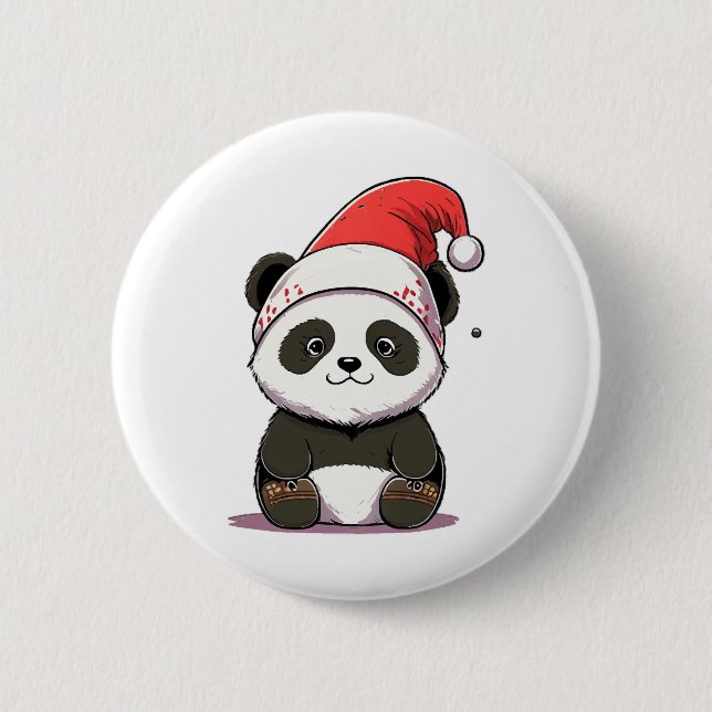 merry christmas 6 cm round badge (Front)