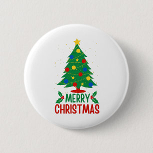 Merry Christmas 6 Cm Round Badge