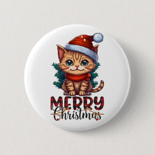 Merry Christmas 6 Cm Round Badge