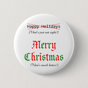 Merry Christmas 6 Cm Round Badge