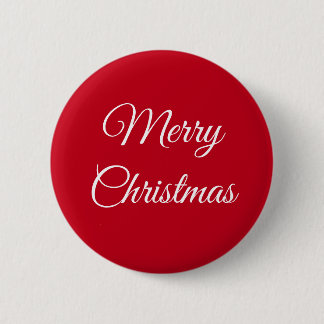 Merry Christmas 6 Cm Round Badge