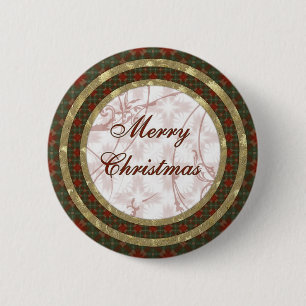 Merry Christmas 6 Cm Round Badge