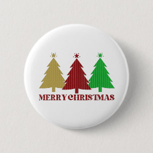 Merry Christmas 6 Cm Round Badge
