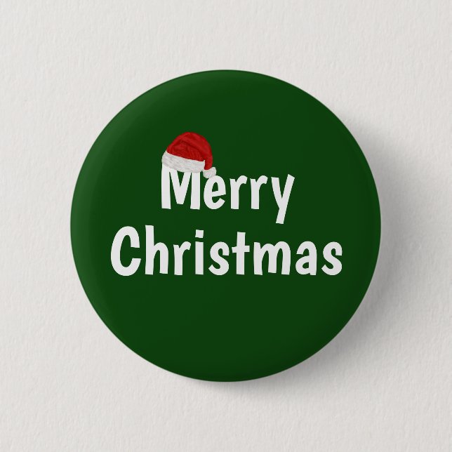 Merry Christmas 6 Cm Round Badge (Front)