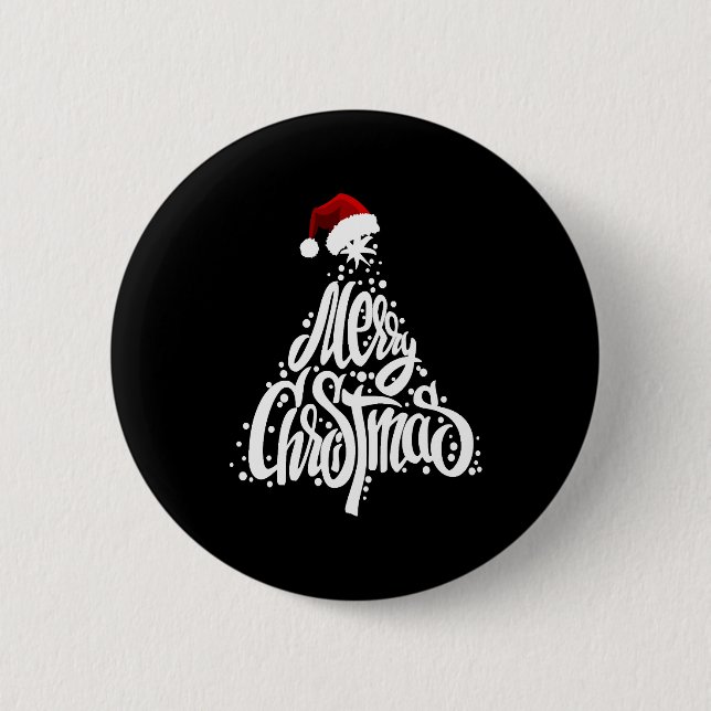 Merry Christmas                              6 Cm Round Badge (Front)