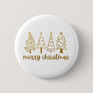 Merry Christmas 6 Cm Round Badge