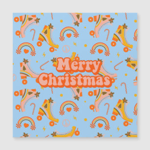 Merry Christmas 70s groovy disco pattern     