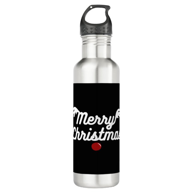 Merry Christmas 710 Ml Water Bottle (Front)