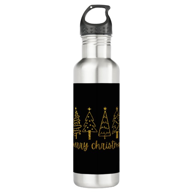 Merry Christmas 710 Ml Water Bottle (Front)