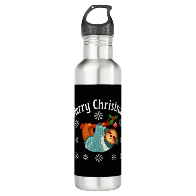Merry Christmas 710 Ml Water Bottle (Front)